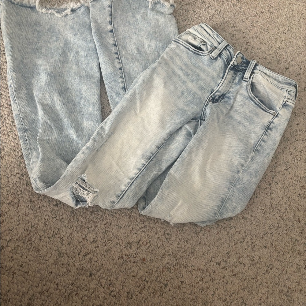 Altar'd State Light Blue Flare Jeans